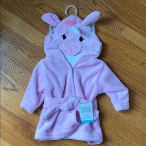 Unicorn robe. 0-9M. NWT